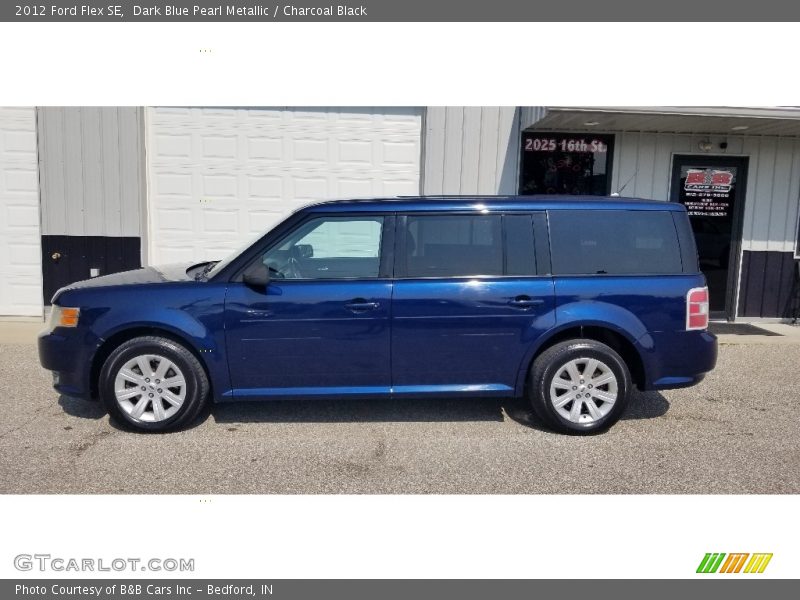 Dark Blue Pearl Metallic / Charcoal Black 2012 Ford Flex SE