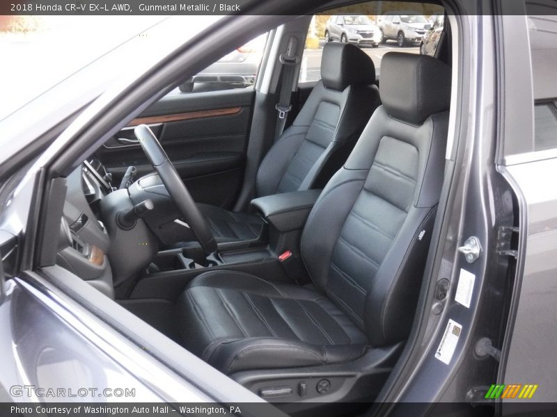 Gunmetal Metallic / Black 2018 Honda CR-V EX-L AWD
