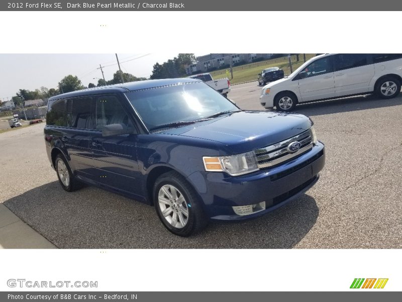 Dark Blue Pearl Metallic / Charcoal Black 2012 Ford Flex SE