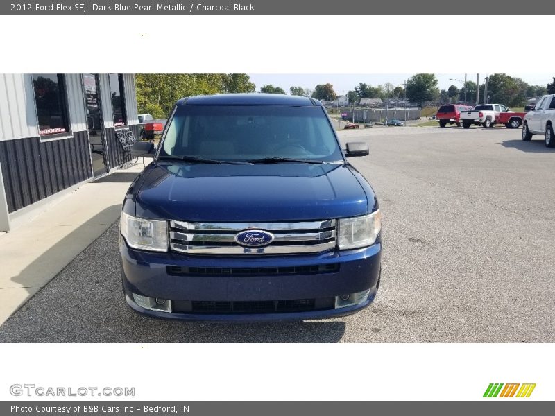 Dark Blue Pearl Metallic / Charcoal Black 2012 Ford Flex SE