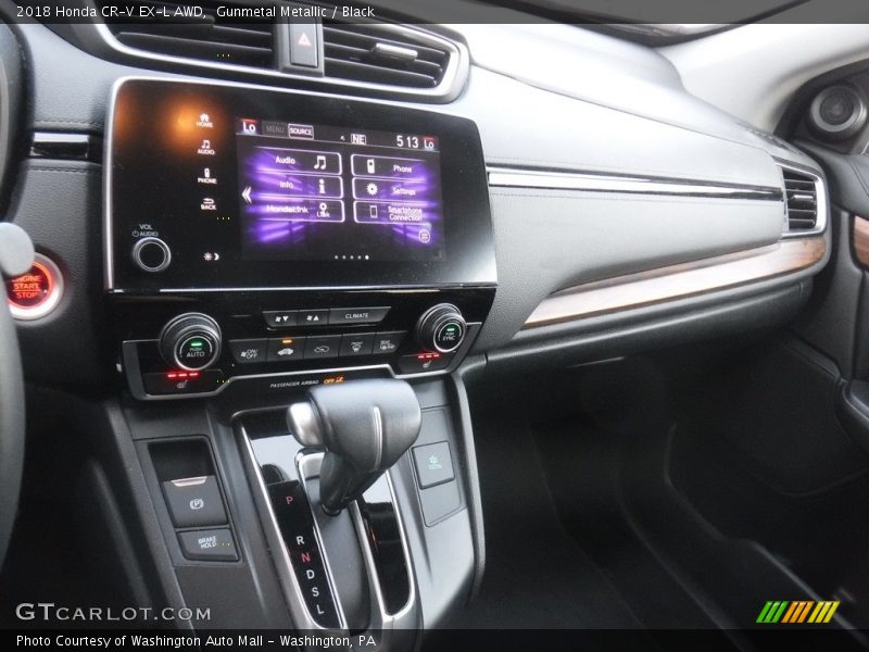 Gunmetal Metallic / Black 2018 Honda CR-V EX-L AWD