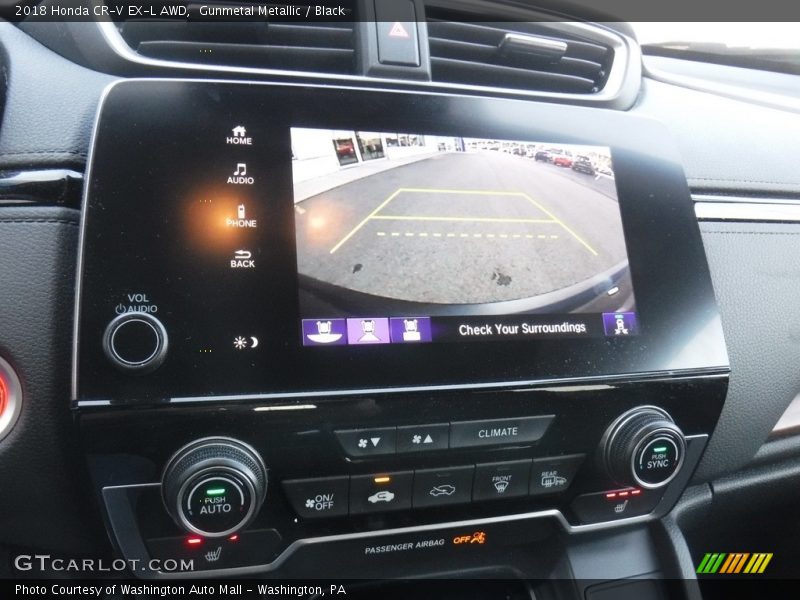 Gunmetal Metallic / Black 2018 Honda CR-V EX-L AWD