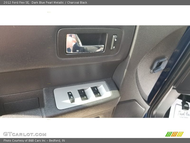 Dark Blue Pearl Metallic / Charcoal Black 2012 Ford Flex SE