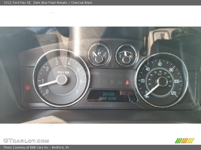 Dark Blue Pearl Metallic / Charcoal Black 2012 Ford Flex SE