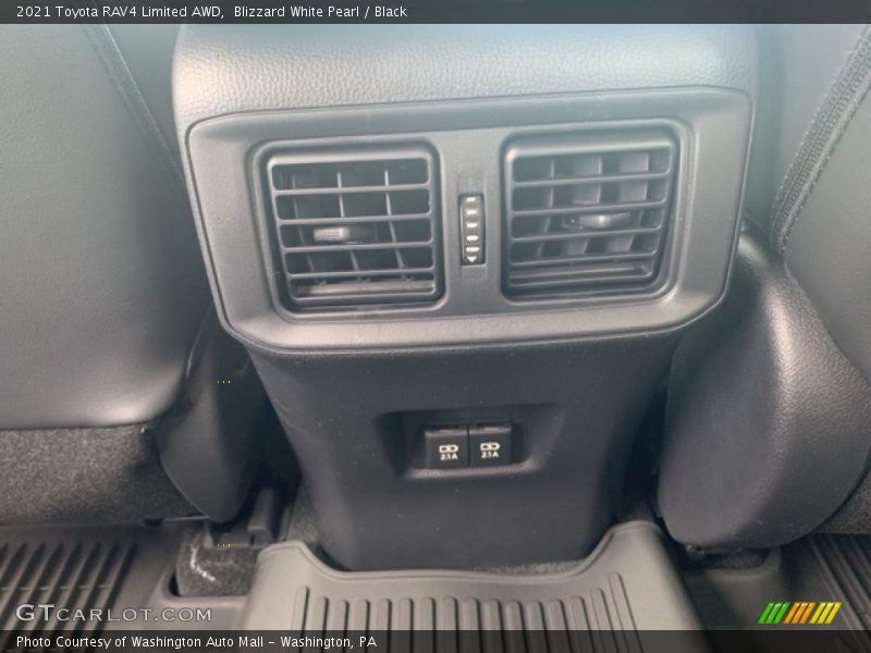Blizzard White Pearl / Black 2021 Toyota RAV4 Limited AWD