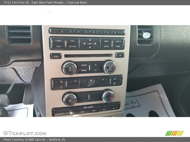 Dark Blue Pearl Metallic / Charcoal Black 2012 Ford Flex SE