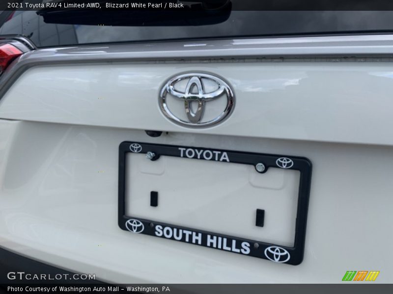 Blizzard White Pearl / Black 2021 Toyota RAV4 Limited AWD