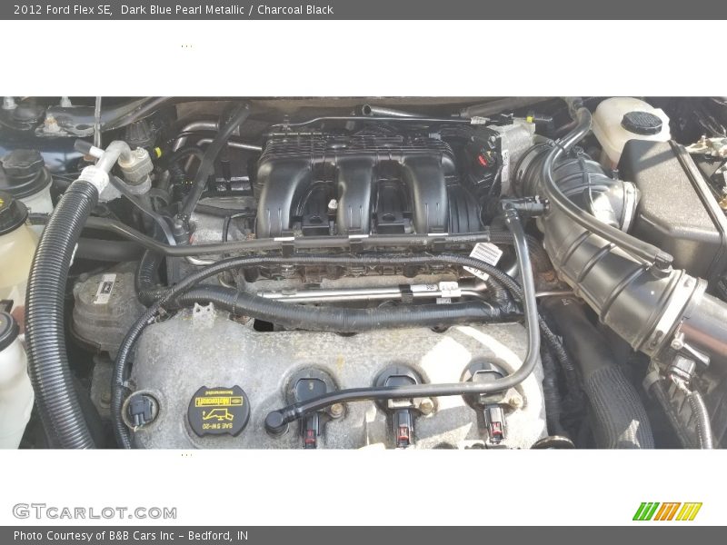 Dark Blue Pearl Metallic / Charcoal Black 2012 Ford Flex SE