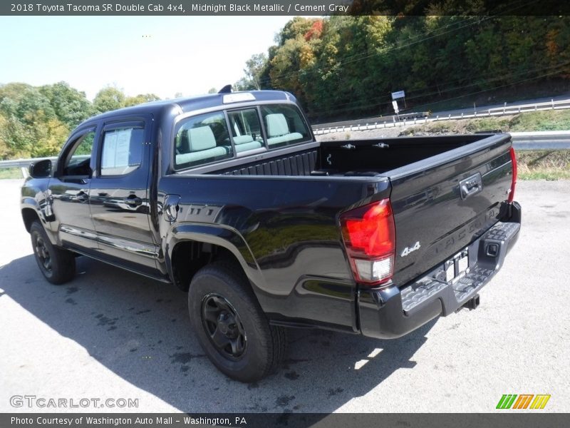 Midnight Black Metallic / Cement Gray 2018 Toyota Tacoma SR Double Cab 4x4