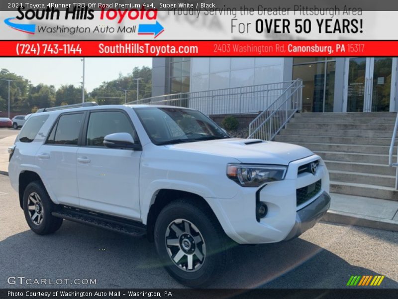 Super White / Black 2021 Toyota 4Runner TRD Off Road Premium 4x4