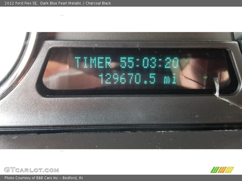 Dark Blue Pearl Metallic / Charcoal Black 2012 Ford Flex SE