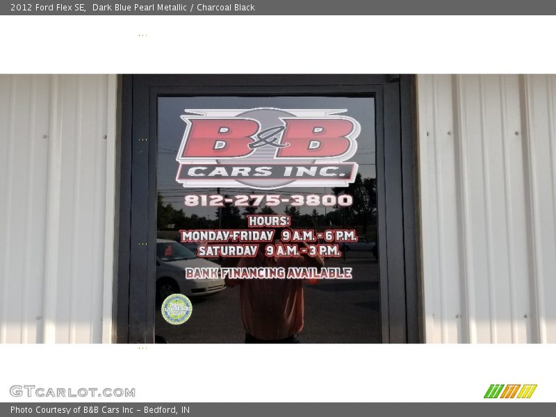 Dark Blue Pearl Metallic / Charcoal Black 2012 Ford Flex SE