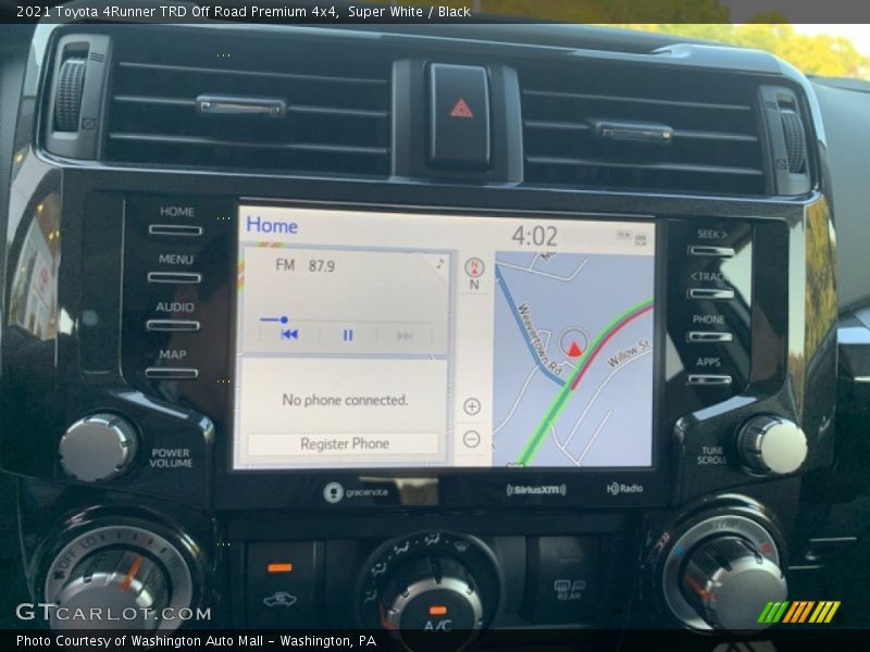 Navigation of 2021 4Runner TRD Off Road Premium 4x4