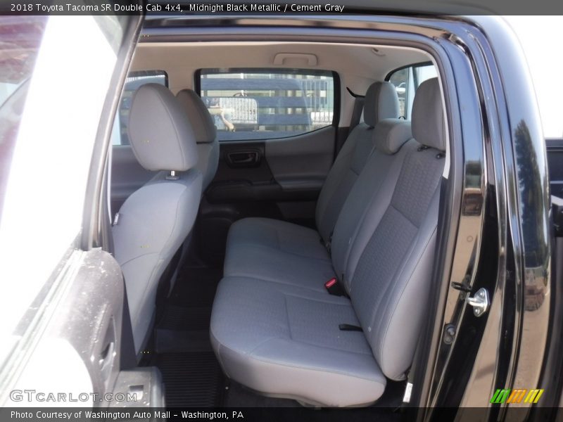 Midnight Black Metallic / Cement Gray 2018 Toyota Tacoma SR Double Cab 4x4