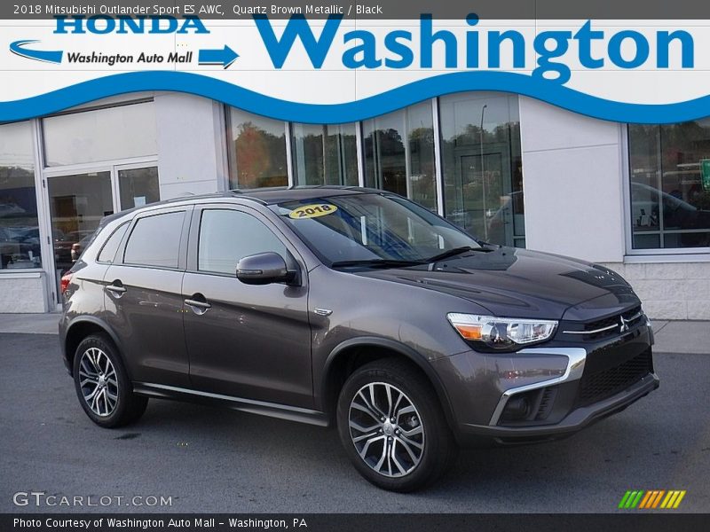 Quartz Brown Metallic / Black 2018 Mitsubishi Outlander Sport ES AWC