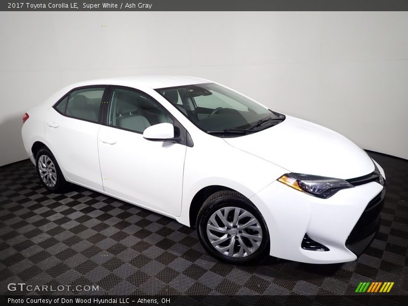 Super White / Ash Gray 2017 Toyota Corolla LE