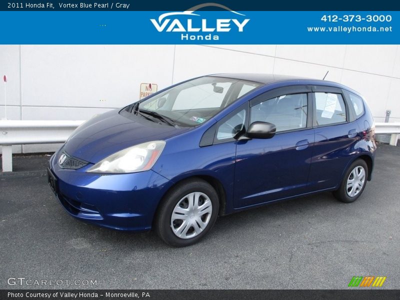 Vortex Blue Pearl / Gray 2011 Honda Fit