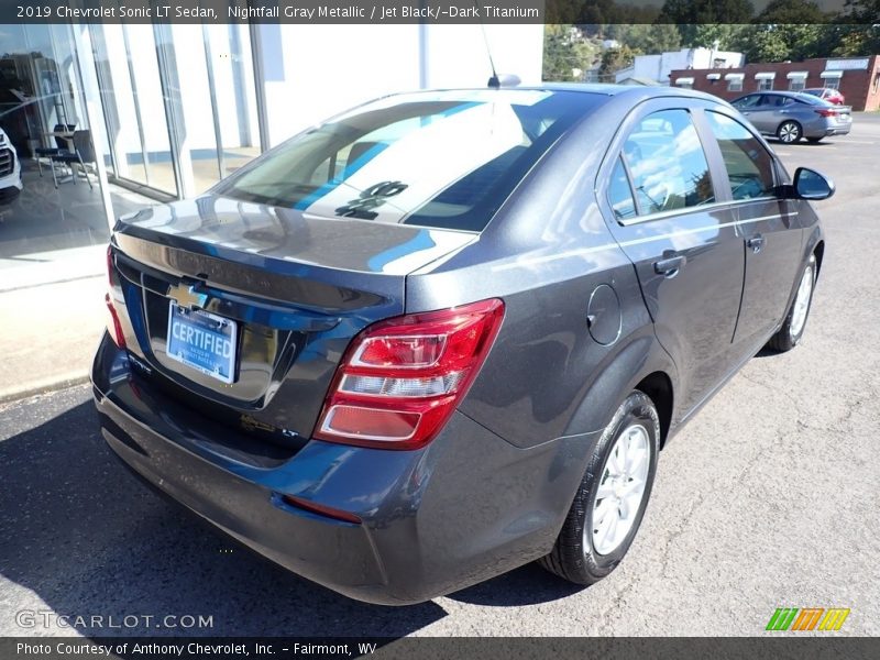Nightfall Gray Metallic / Jet Black/­Dark Titanium 2019 Chevrolet Sonic LT Sedan