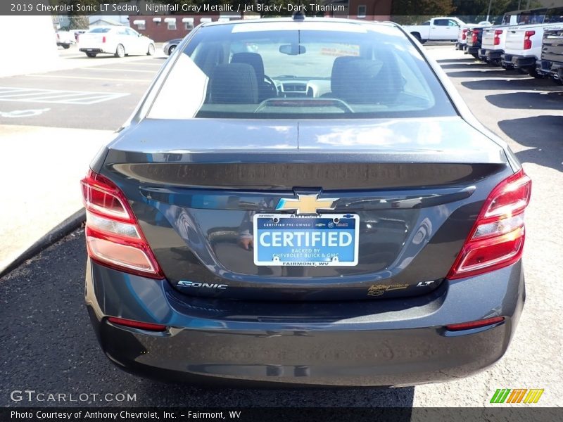 Nightfall Gray Metallic / Jet Black/­Dark Titanium 2019 Chevrolet Sonic LT Sedan