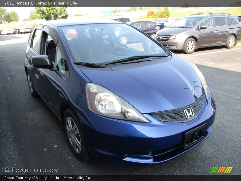 Vortex Blue Pearl / Gray 2011 Honda Fit
