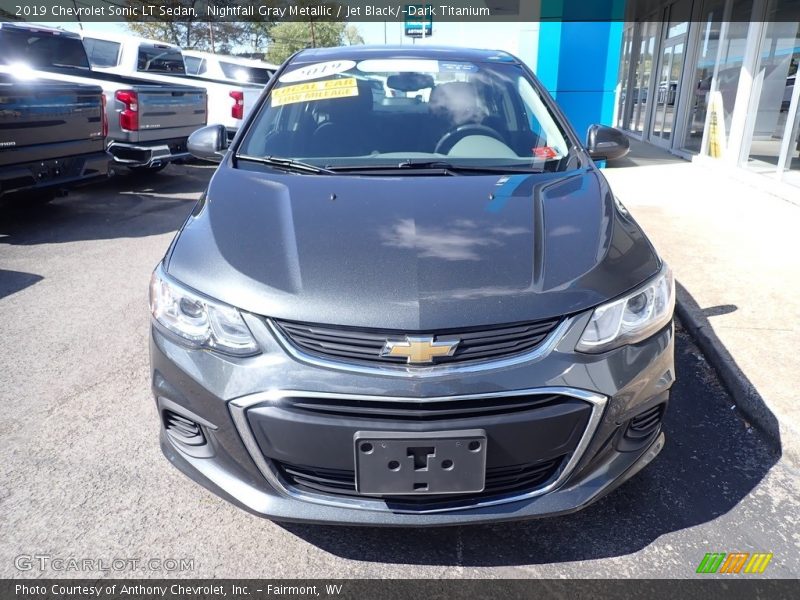 Nightfall Gray Metallic / Jet Black/­Dark Titanium 2019 Chevrolet Sonic LT Sedan