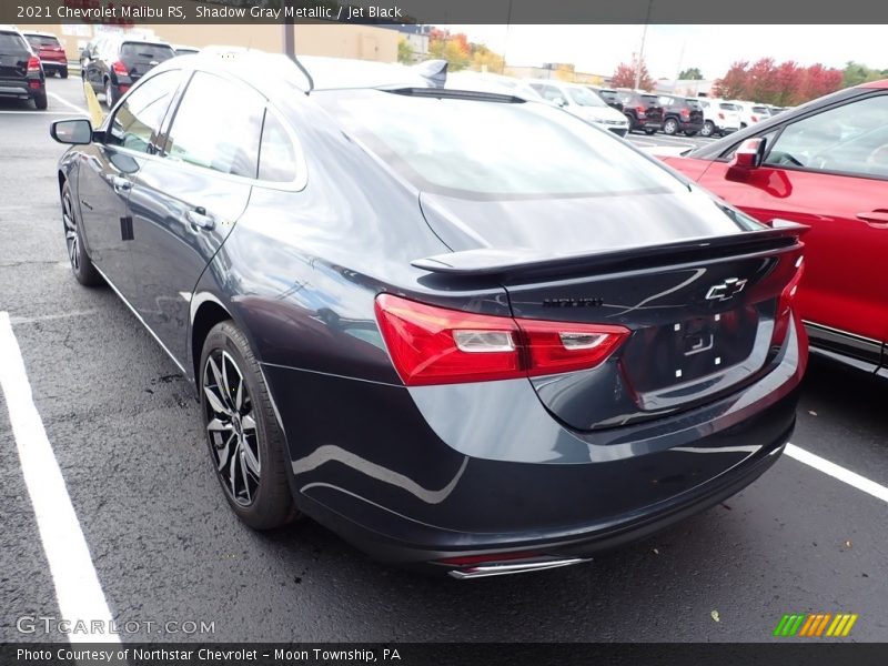 Shadow Gray Metallic / Jet Black 2021 Chevrolet Malibu RS
