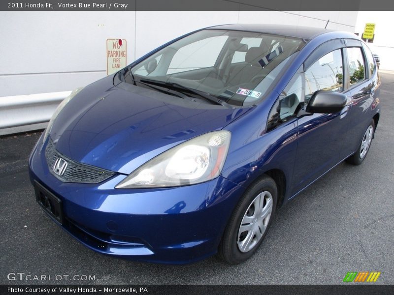 Vortex Blue Pearl / Gray 2011 Honda Fit