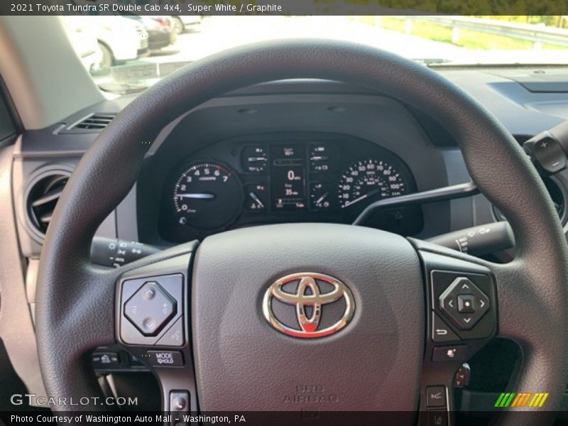 Super White / Graphite 2021 Toyota Tundra SR Double Cab 4x4