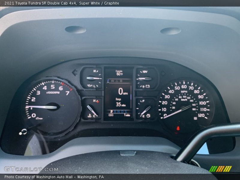 Super White / Graphite 2021 Toyota Tundra SR Double Cab 4x4