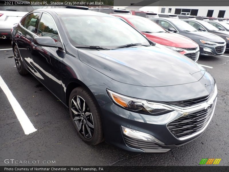 Shadow Gray Metallic / Jet Black 2021 Chevrolet Malibu RS
