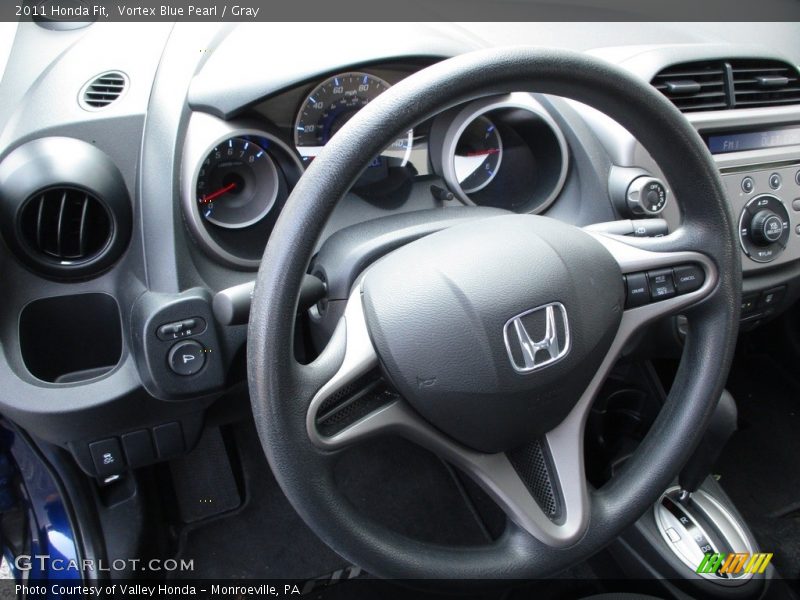 Vortex Blue Pearl / Gray 2011 Honda Fit