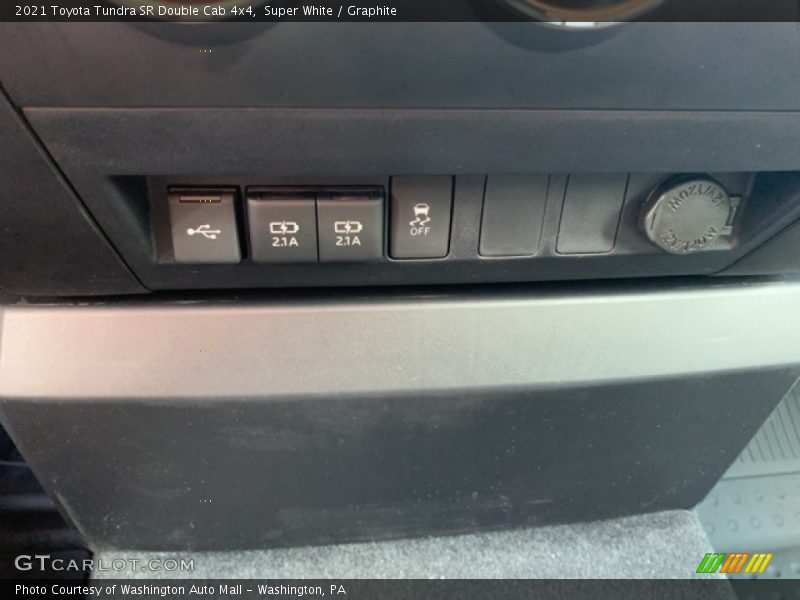Super White / Graphite 2021 Toyota Tundra SR Double Cab 4x4