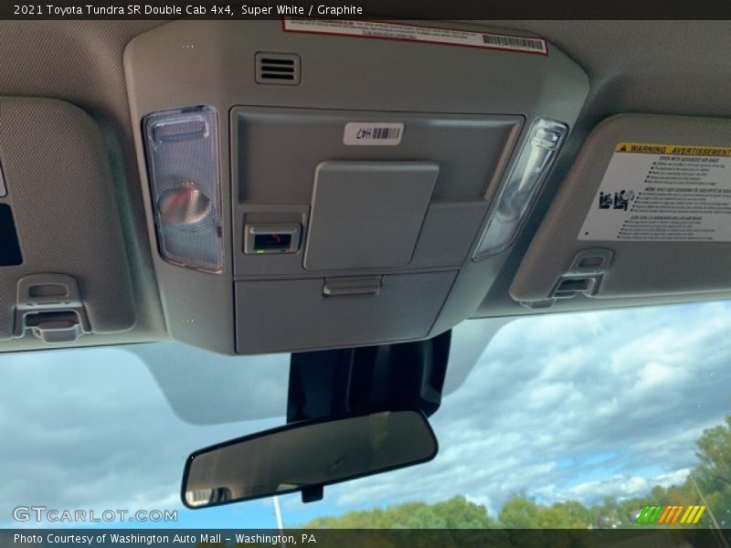 Super White / Graphite 2021 Toyota Tundra SR Double Cab 4x4