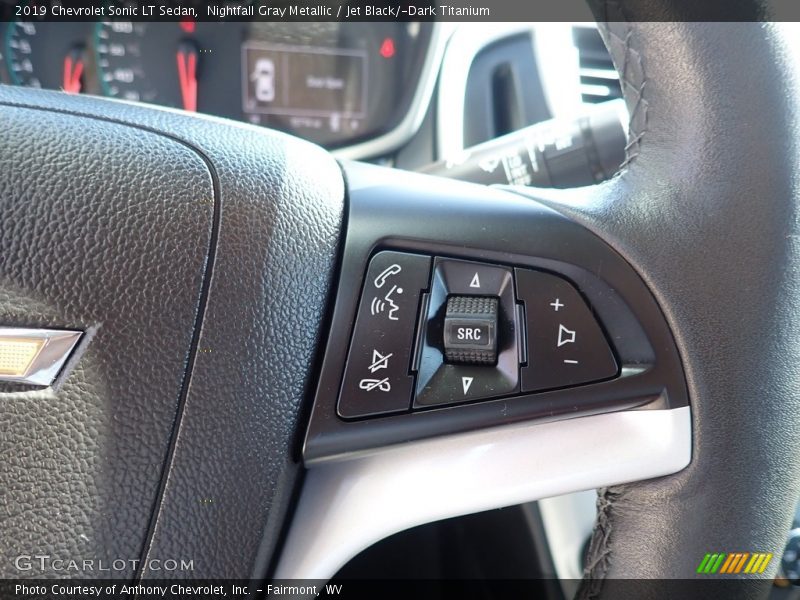 Nightfall Gray Metallic / Jet Black/­Dark Titanium 2019 Chevrolet Sonic LT Sedan