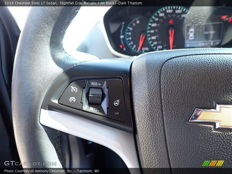 Nightfall Gray Metallic / Jet Black/­Dark Titanium 2019 Chevrolet Sonic LT Sedan