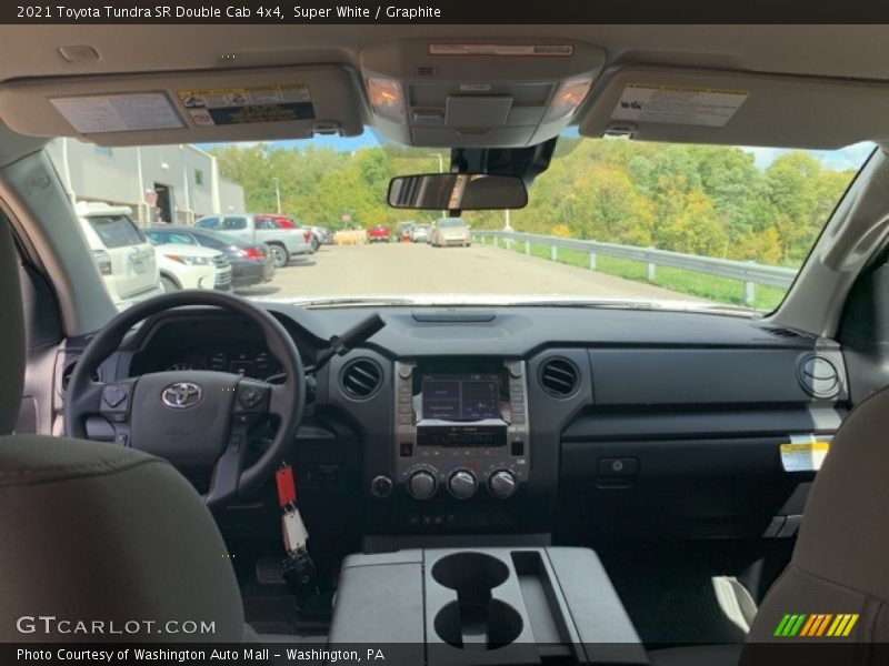Super White / Graphite 2021 Toyota Tundra SR Double Cab 4x4