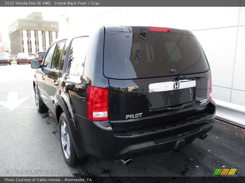 Crystal Black Pearl / Gray 2015 Honda Pilot SE 4WD