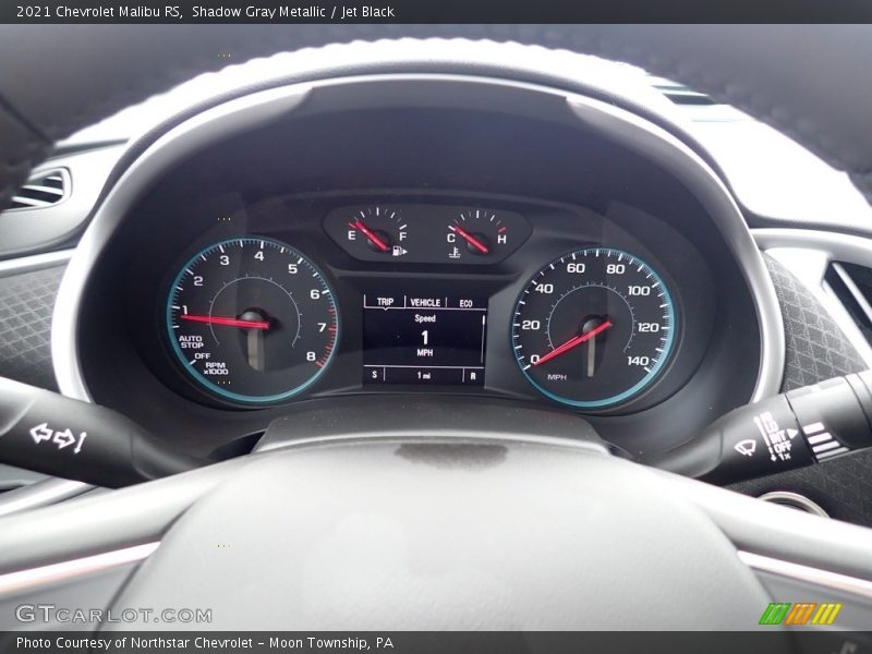 Shadow Gray Metallic / Jet Black 2021 Chevrolet Malibu RS