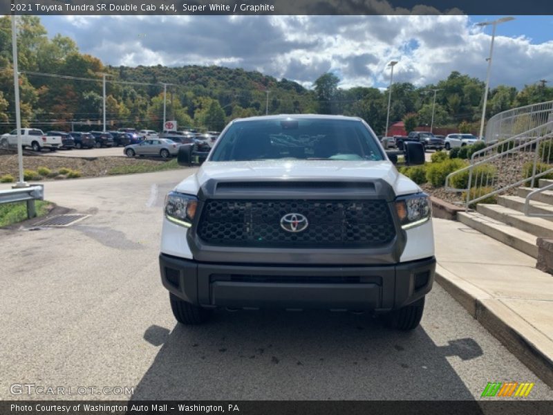 Super White / Graphite 2021 Toyota Tundra SR Double Cab 4x4