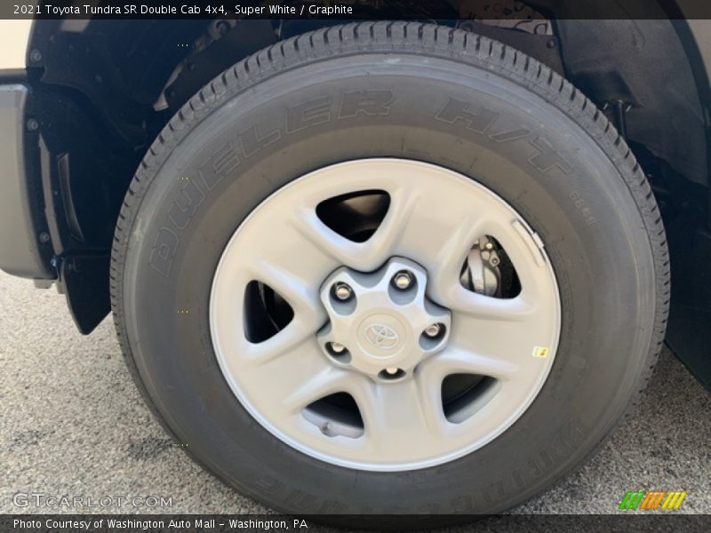 Super White / Graphite 2021 Toyota Tundra SR Double Cab 4x4