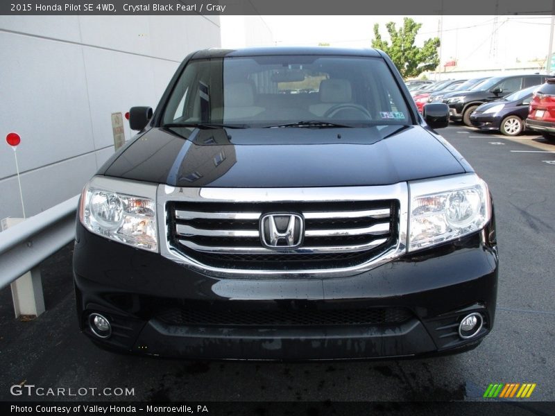 Crystal Black Pearl / Gray 2015 Honda Pilot SE 4WD