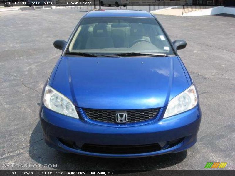 Fiji Blue Pearl / Ivory 2005 Honda Civic LX Coupe