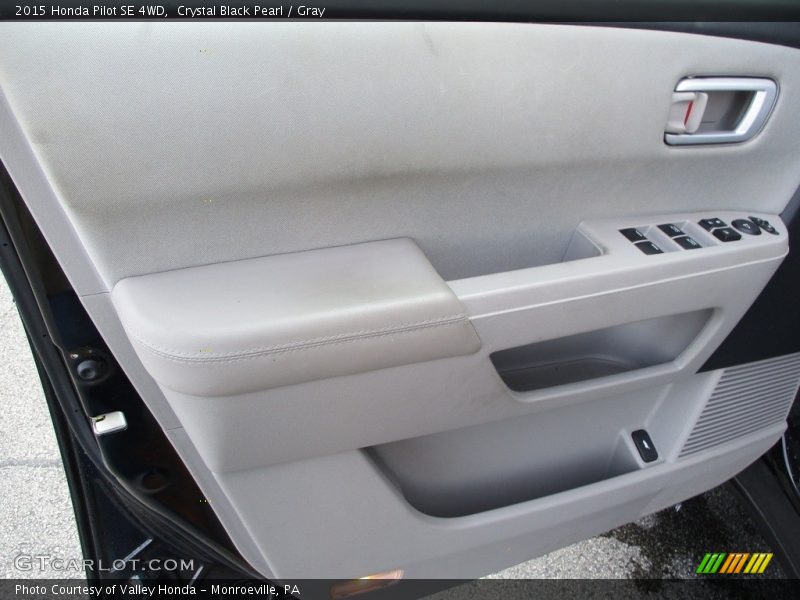 Crystal Black Pearl / Gray 2015 Honda Pilot SE 4WD