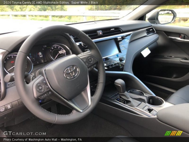 Super White / Black 2020 Toyota Camry SE AWD Nightshade Edition