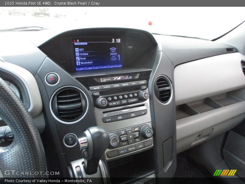 Crystal Black Pearl / Gray 2015 Honda Pilot SE 4WD