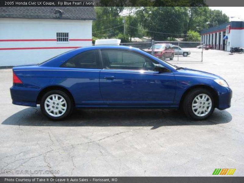 Fiji Blue Pearl / Ivory 2005 Honda Civic LX Coupe