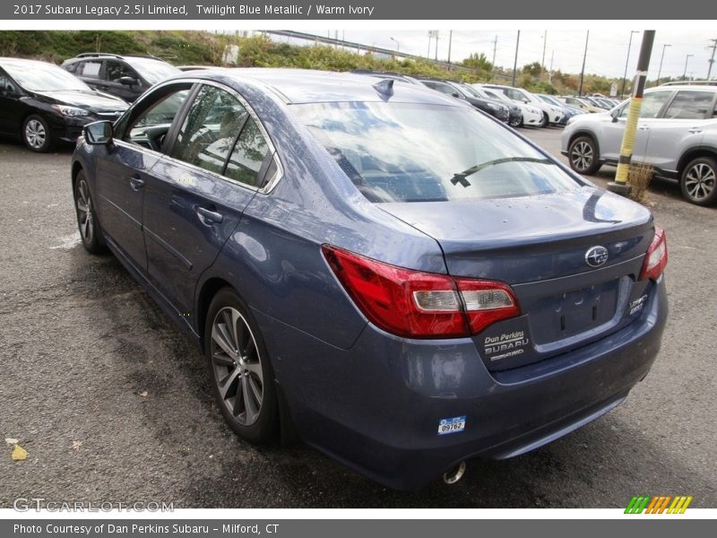 Twilight Blue Metallic / Warm Ivory 2017 Subaru Legacy 2.5i Limited