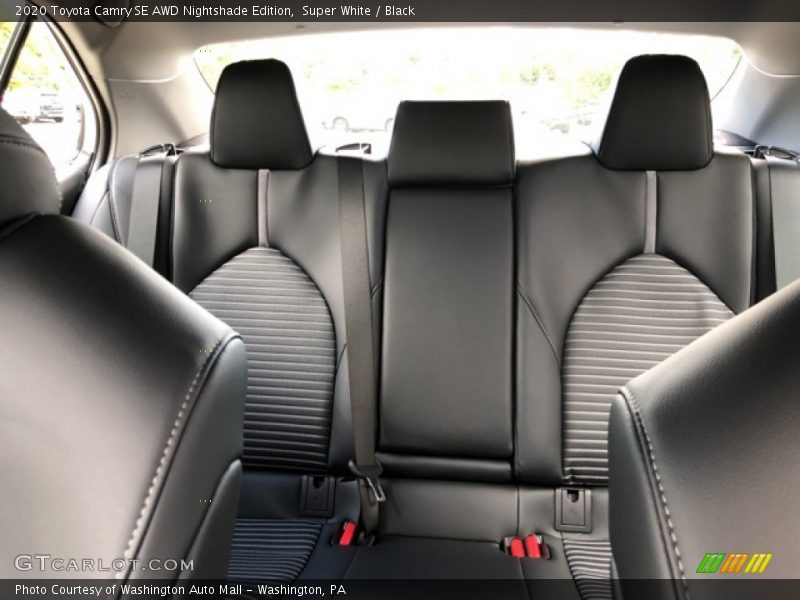 Rear Seat of 2020 Camry SE AWD Nightshade Edition