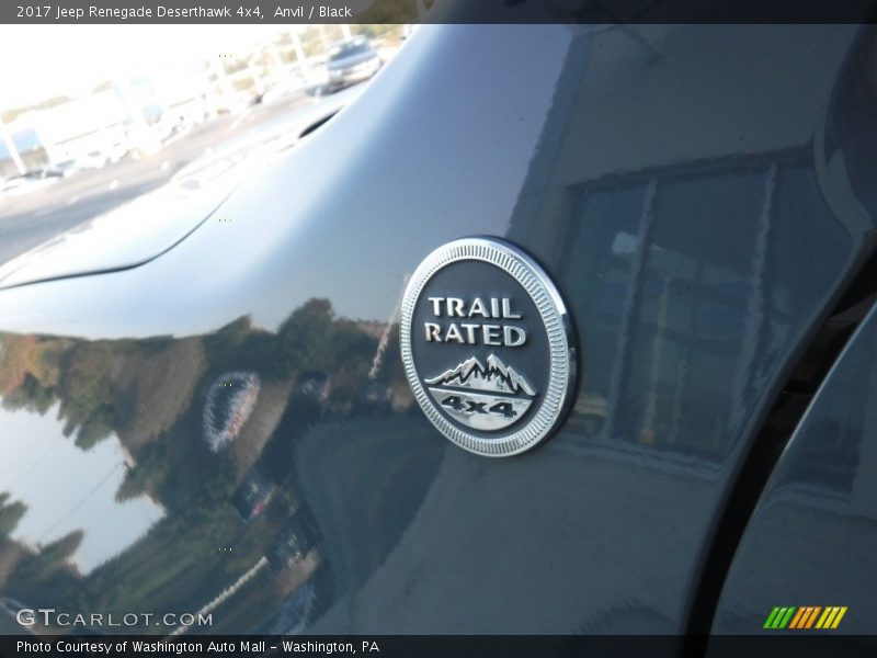 Anvil / Black 2017 Jeep Renegade Deserthawk 4x4