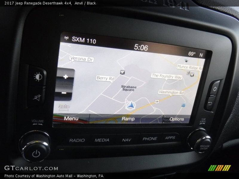 Anvil / Black 2017 Jeep Renegade Deserthawk 4x4